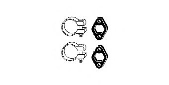HJS 82 22 4415 Mounting Kit, exhaust system
